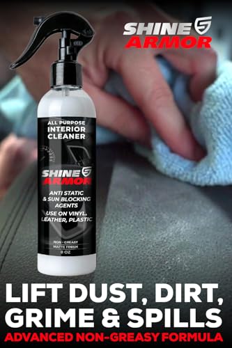 Image of Shine Armor Car Detailing Bundle - Fortify Quick Coat Ceramic Waterless Wash & Interior Cleaner - Complete Automotive Care Kit for Mirror Shine Paint Protection & Deep Interior Cleaning - 2 Pack