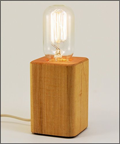 Woodberry Desktop Collection Desk Lamp. Handcrafted From Solid Dark Mahogany or White Maple Hardwood. "Part of the Woodberry Desktop Collection Set". (Maple)