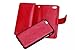 iPhone 8Plus iPhone 7Plus Wallet Case,Valentoria Leather Wallet Case Magnetic Detachable Slim Back Cover Card Holder Slot Wrist Strap(iPhone 7 Plus, Red)