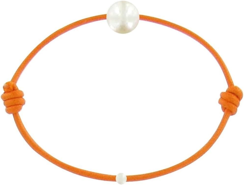 LES POULETTES BIJOUX - Bracelet Enfant La Perle Blanche des Petites