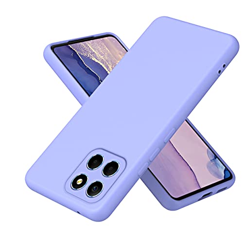 UPLAI Funda para Honor X8 5G/Honor X6/Honor 70 Lite, Ultra Delgado Suave Silicona Líquida Antigolpes Carcasa con Premium Forro Fibra, Toque Estuche Caso.Púrpura