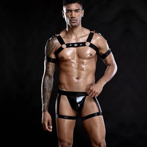 Evankin Mens Valentines Gag Gift Sexy Funny Thong Bow Tie Waiter Butler Cosplay Outfits Underwear Jockstrap Gay2