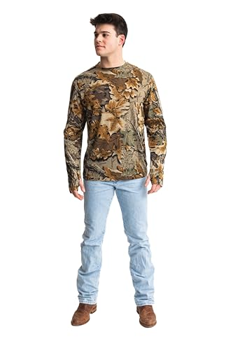 Realtree Men’s Long Sleeve Button Down Camp Shirt – Midweight, Cotton, Breathable Outdoor Shirt for Hunting and Fishing 5