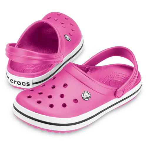 Image of Crocs Unisex CrocbandClogs, Fuchsia, 8 UK Men / 9 UK Women