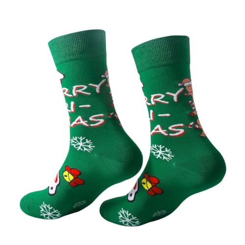 Image of Eco Chic Womens Christmas Cotton Socks Novelty Xmas Gift UK 4-8 Single Pair (Gingerbread)