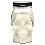 Gothic Skull Candle, Large Skull Candle Halloween Gothic Decorations for Home Table Bar Indoor Room,Scary Halloween Decorations Indoor White