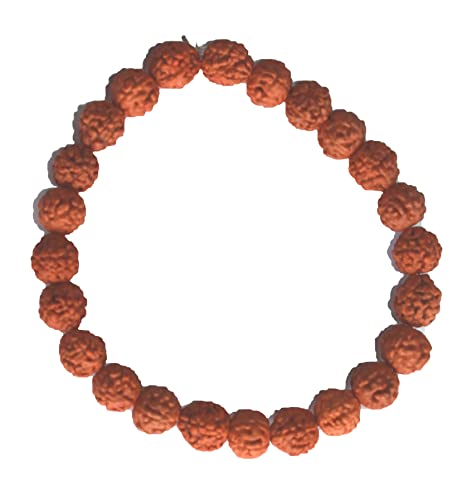 IS4A Panchmukhi (5 Face, Mukhi) Rudraksha Bracelet Elastic Barcelet2