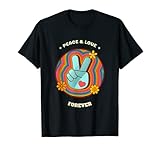 Este colorido disfraz Peace & Love es perfecto para hippies, con un aspecto floral veraniego para el próximo evento o fiesta. Regalo hippie perfecto para los amantes y amantes del signo de paz.