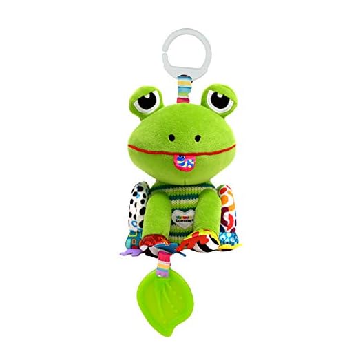 Lamaze Baby Spielzeug "Jake, der Frosch" Clip & Go, das hochwertige Kleinkindspielzeug. Der quietschbunte Greifling quakt, fördert die Motorik und ist das perfekte Kinderwagenspielzeug und Kuscheltier