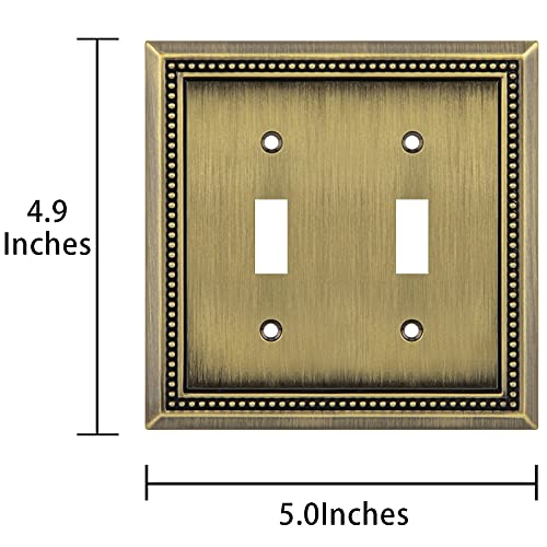 image for Henne Bery Sunken Pearls Heavy Duty Decorative Wall Plate Switch Plate
