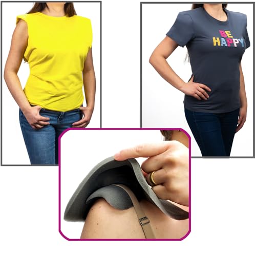 Shoulder Pads - 2PCS Water-resistant Shoulder Enhancers Pads - Shoulder Foam Pads for Women's Clothing, Blazer Clothes, Blouses, Dresses, and T-shirts.2