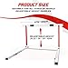 DRKSBESTO Adjustable Track and Field Hurdles Height Sports Training Hurdle with Counterweight Heavy Duty Track and Field Equipment Practice Training from 30 to 42 Inch for Athletes Adults(2 pcs)