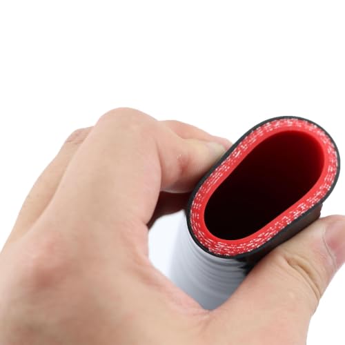 Image of 90 Degree Elbow Coupler Silicone Hose Rubber Pipe 1 1 /4 Inch(32mm) for Coolant Intercooler Air Intake Turbo Boot Boost Radiator Tubing 4-Ply,Length Long 4 Inch with 2PCS Clamps