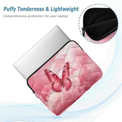 Funda para portátil rosa mariposa y galaxia 13-14" miniatura 5