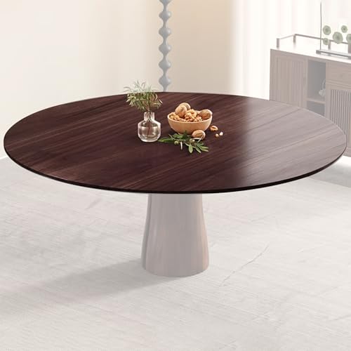 Mesas de Comedor Plegables de Madera para Bodas y Eventos, sin Patas, Redondas y Plegables, con extensión Superior, Ideal para Banquetes de Catering en Interiores y Exteriores (140 cm [55 PU
