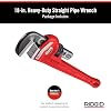 RIDGID 31025 Model 18 Heavy-Duty Straight Pipe Wrench, 18-inch Plumbing Wrench