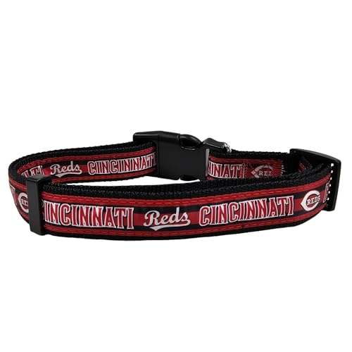 Pets First MLB PET Collar Cincinnati Reds Dog Collar, X-Large Baseball Team Collar for Dogs & Cats. A Shiny & Colorful Dog & Cat Collar Licensed by The MLB