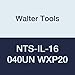 Walter Tools NTS-IL-16 040UN WXP20 Carbide NTS Threading Inserts, Internal Thread, Full Profile, American UN 60 Degree (Pack of 10)