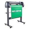 CREWORKS 72 cm Vinyl snijplotter machine 28 inch, Vinylsnijder met standaard, Vinyl plottermachine met digitale display, Snijplotter printer met Signmaster software, 0,01 mm nauwkeurigheid, 80 cm/s snelheid