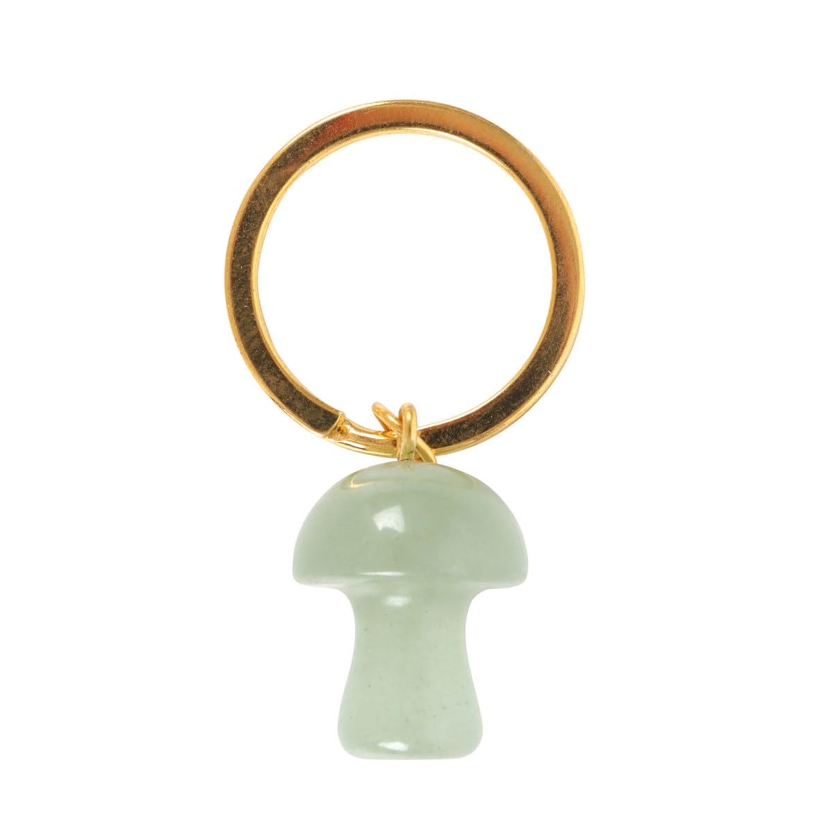 Something Different Wholesale Unisex See Description Aventurine Mushroom Gemstone Keyring For Crystal Healing