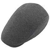 TINGSHC BKSYOFU Gorra Ajustable Gris Oscuro for Vendedor de periódicos, Boina de Tweed, Gorra con Lengua de Pato y Viento, Gorra Delantera