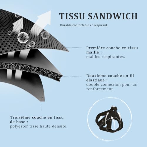 Qianruida Harness and Leash for Cat or Puppy, Adjustable Set in Soft Nylon, Secure Comfort for Walking Training, Outdoor - Image 4