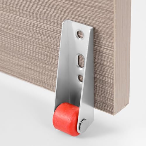 Image of Serplex Rigid Caster for Heavy Door - Durable Metal Fixed Caster with Silent Screw Design, Robust 2.68 Inch Heavy-Duty Caster Wheels Compatible with Various Installations, Pack of 4