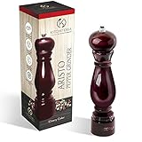 Kitchiteria Aristo Pepper Grinder - Smooth, Consistent Carbon Steel Grinding Mechanism, Comfortable, User-Friendly, Elegant and Long Life - 8.5 Inch