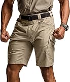 CQR Men's Flex Casual Cargo Shorts, Lightweight Water...
