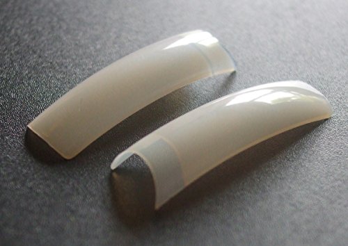 500 Nageltips Cut Out Tips größe 1-10 in Natur Sotierbox mit kurzer Klebefläche Nageldesign RM Beautynails – Bild 2