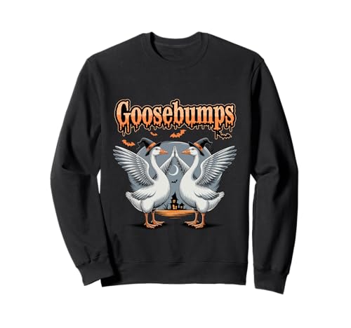 Goose Bumps Duck Lover Funny Bird Juego de palabras de piel de gallina Halloween Sudadera