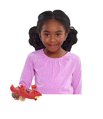 Pj Masks Vehicle, Owl Glider & Owlette Figure, By Just Play #TOP1