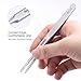 Precision Tweezer, Upgraded Professional Flat Tip Round, High-end Stainless Steel Tweezers for Craft, Electronics, Laboratory Work, Also Great Precision for Hair and Ingrown Hair Removal
