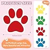 Weecent 36 Pcs Paw Prints Cutouts, 6 Inch Large Size Dog Paw Print Cut Out Bulletin Board Decorations for Kids Educational School Classroom Home Craft Wall Decor Party Favor Supplies (4 Colors) #1