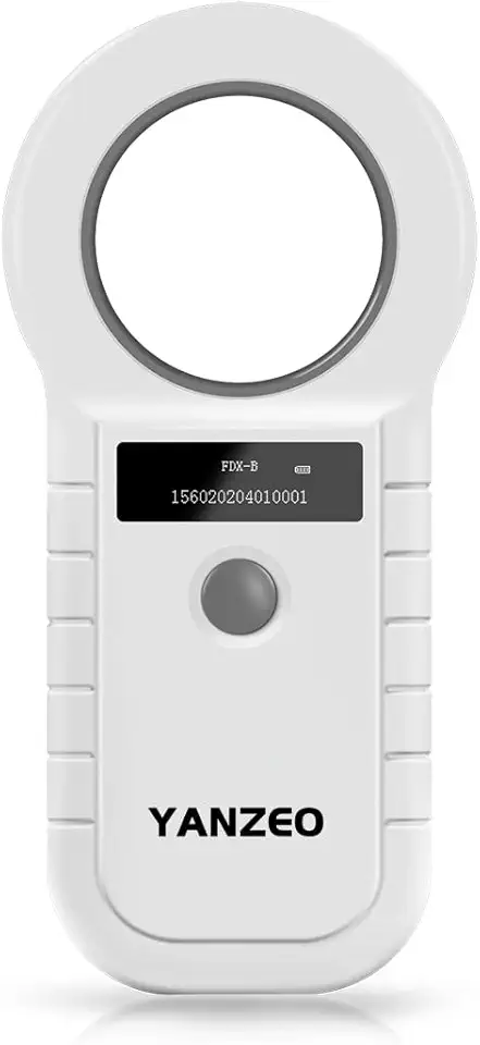 Yanzeo Leitor de microchip para animais de estimação 134,2 KHz, FDX-B, EMID