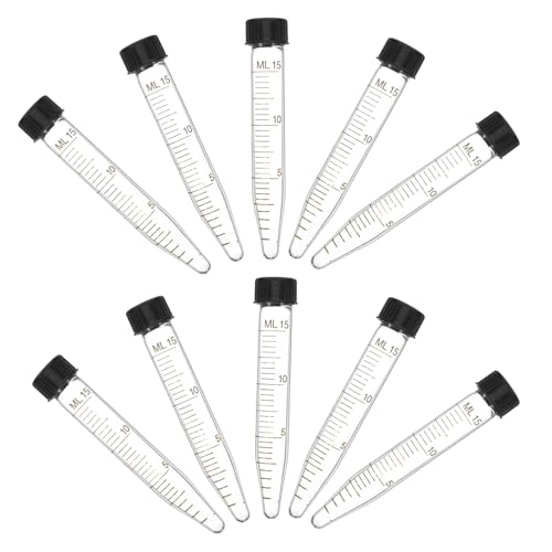Tubes à essai centrifugeurs gradués en verre pour laboratoires