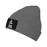 Ciclo De Comer Y Dormir: Repetir Hombre Mujer Gorra Holgado Moderno Gorro De Punto Elástico Gorro De Invierno para Deporte Ciclismo Esquí