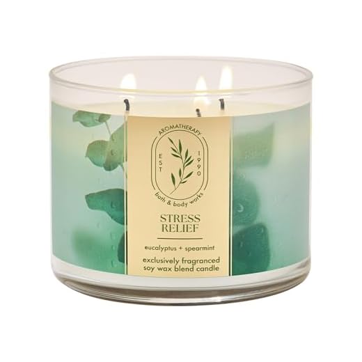 Bath & Body Works Aromatherapy Stress Relief - Eucalyptus Spearmint Scented Candle, 14.5 OZ