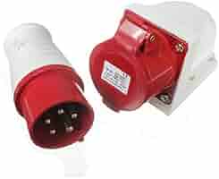 2PCS Presa Industriale 5 Pin IP44 16A 380V-415V - Spine E Prese Maschio/Femmina Per Esterno - Foto 7