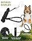 PETTOM Reflektierend Schleppleine für Hunde, 3m/5m/10m/15m/20m Seil Hundeleine Trainingsleine mit Handschlaufe & 2 Karabinerhaken, Langes Ausbildungsleine für kleine, mittelgroße Hunde (Schwarz, 5m)