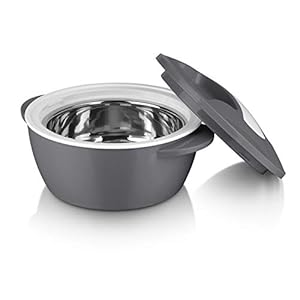 MAXXMEE thermoskan 850ml geschikt voor magnetron | Dubbelwandige thermoskan met roestvrijstalen inzet, houdt voedsel tot 5 uur warm of koud | Temperatuurbestendig van -20 tot 100 °C