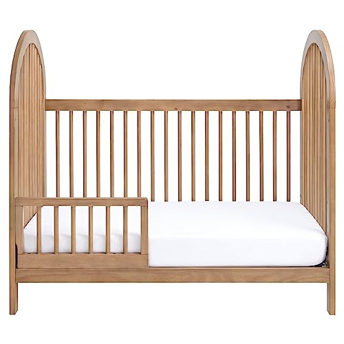 Image of Soho Baby Everlee Island Crib to Toddler Bed Guard Rail Conversion Kit, Honey Wood