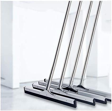 Rasqueta profesional de metal extra ancha de 75 cm con raspador de mango largo, ideal para ducha, baño, al aire libre, habitación húmeda y garaje, herramienta de limpieza resistente
