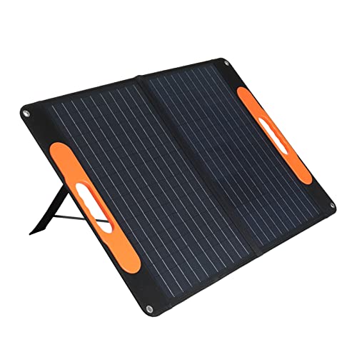 yeacher Painel solar dobrável de 60 W, gerador solar de energia ao ar livre painel de carregamento s