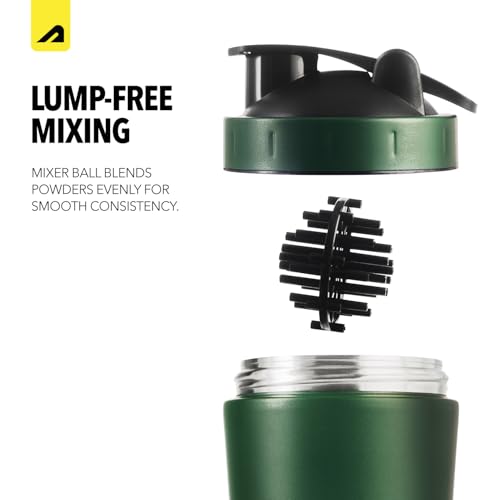 Image of Boldfit Stainless Steel Protein Shaker Bottle 750ml with Glass Window, Leakproof Metal Shaker for Gym with Blender Ball, BPA-Free, Odor-Resistant, Heavy-Duty Mixer for Pre & Post Workout Supplements