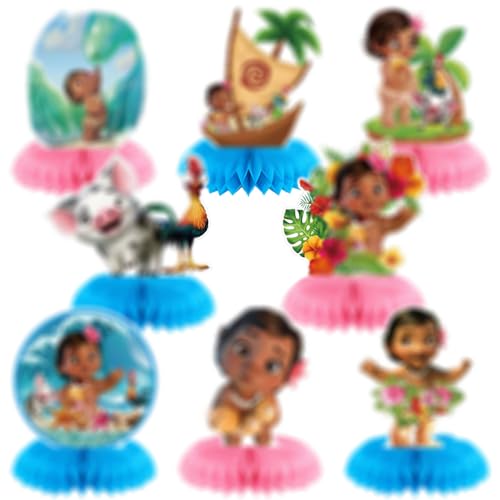 Décoration de table anniversaire film hawaïen double face pour habiller facilement une fête d'enfants