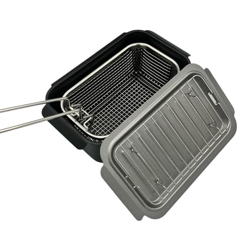 和平フレイズ アミ付 小さい 揚げ鍋 スクエア 天ぷら鍋 お弁当 少量 IH対応 ポコフリット RB-2700+ RG-0561