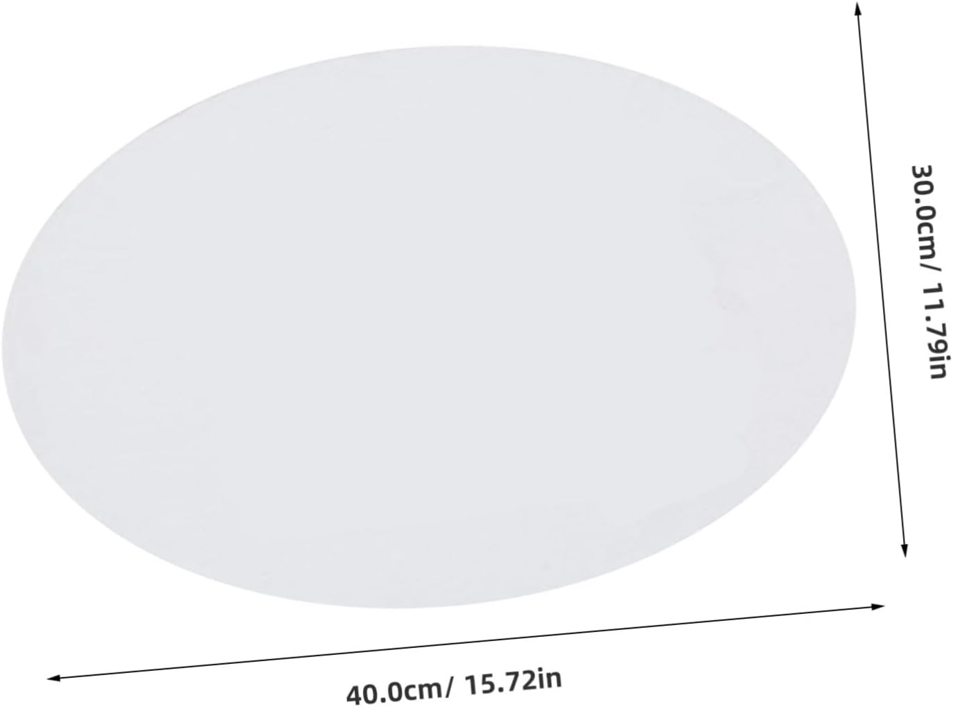 2 Pcs Oval Cotton Canvas Board for Oils, Acrylics, Tempera, Students