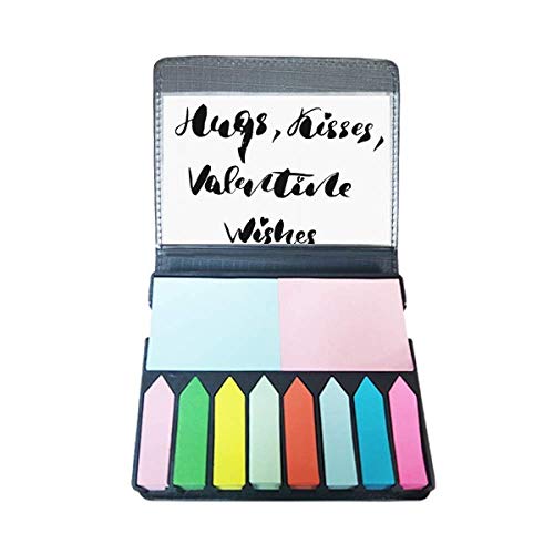 Marque-page Hugs Kisses pour ne plus perdre sa page de livre avec une citation colorée