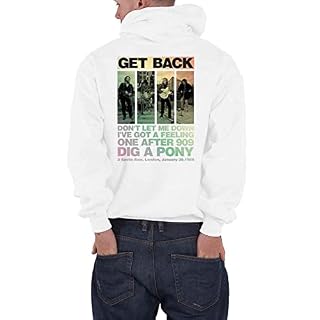 The Beatles Sweat à capuche Let It Be 3 Savile Row pour homme, blanc, taille XXL, BLANC, XXL - Les Beatles, Paul McCartney, John Lennon, RIngo Starr, George Harrison The Beatles Sweat à capuche Let It Be 3 Savile Row pour homme, blanc, taille XXL, BLANC, XXL – Image 2